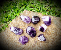 Banded Amethyst Tumbled Stone ~ Sold Individually