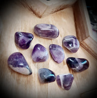 Banded Amethyst Tumbled Stone ~ Sold Individually