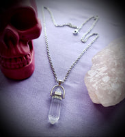 Clear Quartz Crystal Necklace