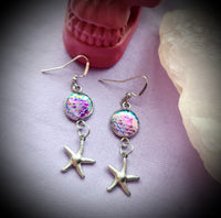 Mermaid Scale & Charm Earrings