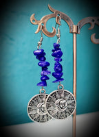 Zodiac Sun & Moon Gemstone Earrings