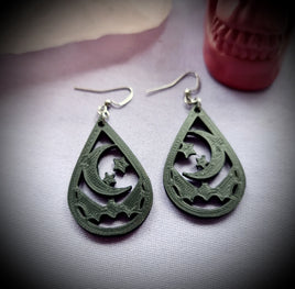 Lunar Bat Earrings