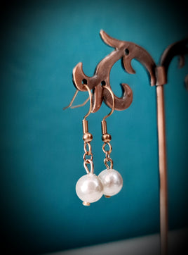 Pearl Rose Gold Earrings