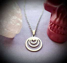 Crescents Stainless Steel Necklace