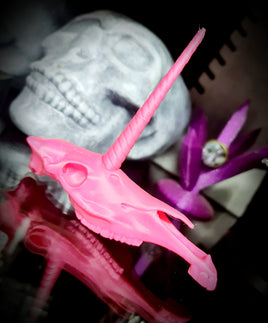 Unicorn Skull Ornament