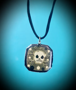 Steampunk Skull Crossbones Necklace