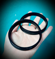Silicone Tunnels With Rim ~ Pair