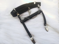 Leather Tug-proof Birdskull Garter ~ Sold Individually