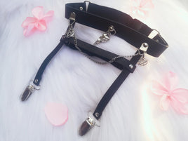 Leather Tug-proof Birdskull Garter ~ Sold Individually