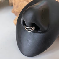 Triple Stacked Hinged Segment Ring (Sold Individually)