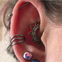 Triple Stacked Hinged Segment Ring (Sold Individually)