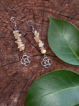 Celtic Knot Crystal Earrings