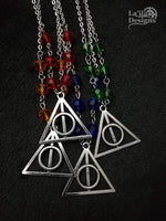 Deathly Hallows House Pride Harry Potter Necklace
