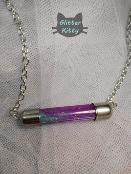 Metallic Cylinder Necklace