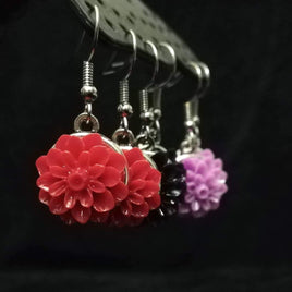 Flower Cabochon Earrings