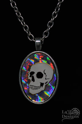 Holographic Skull Necklace