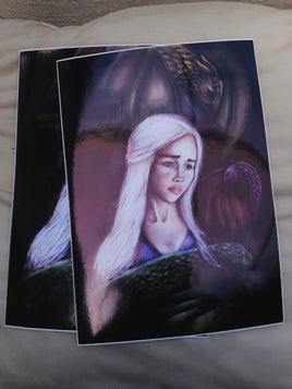 Queen Of Dragons Art Print