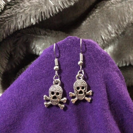 Textured Skull Earrings