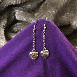 Paw Heart Earrings