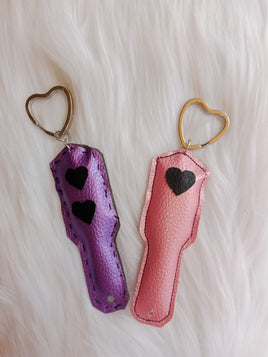 Shimmery Kinky Paddle Keychain