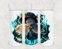 Pisces Zodiac Witch Tumbler