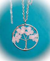 Crystal Tree Of Life Wrapped Necklace