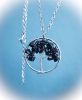 Crystal Tree Of Life Wrapped Necklace