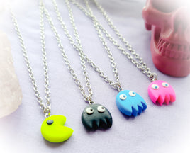 Pacman & Ghost Necklace