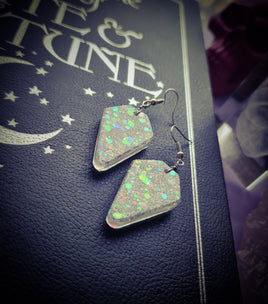 Coffin Resin Earrings