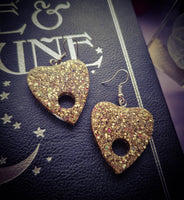 Ouija Planchette Resin Earrings