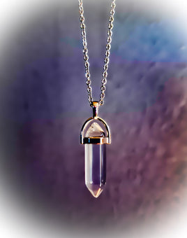 Clear Quartz Crystal Necklace