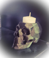 Geometric Skull Candle Holder