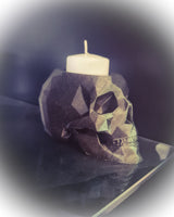 Geometric Skull Candle Holder