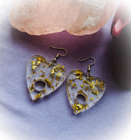 Ouija Planchette Resin Earrings