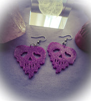 Dripping Skull Earrings