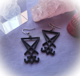 Sigil Of Lucifer Earrings