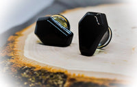 Coffin Glass Plugs ~ Pair