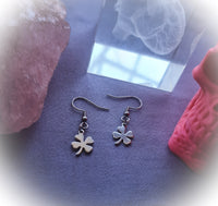 Four Leaf Clover Steel Earrings