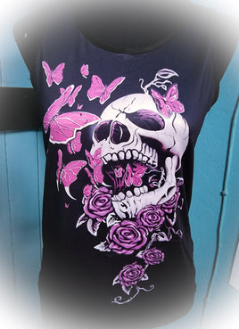 Butterfly Skull Tank Top