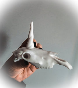 Unicorn Skull Ornament