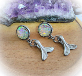 Mermaid Dangle Stud Earrings