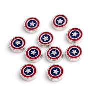 Captain America Floating Charm