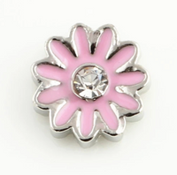 Light Pink Flower Floating Charm
