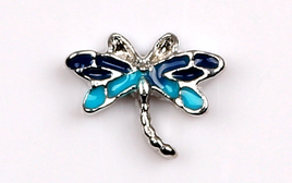 Blue Dragonfly Floating Charm