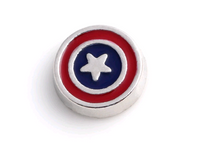 Captain America Floating Charm