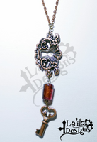 Escutcheon & Key Necklace