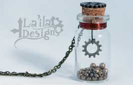 Steampunk Bottle Necklace