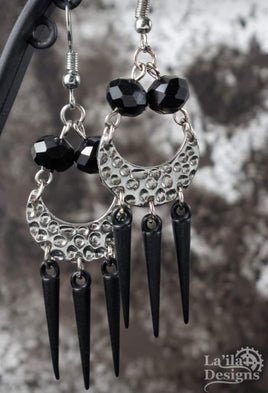 Spiked Moon Earrings