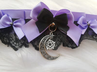 Amethyst Witch Collar & Cuffs Set