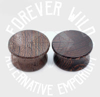 Concave Wooden Plugs ~ Pair
